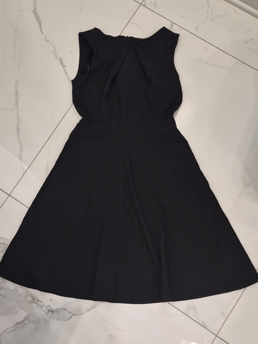 Alyx Black Sleeveless A-Line Dress